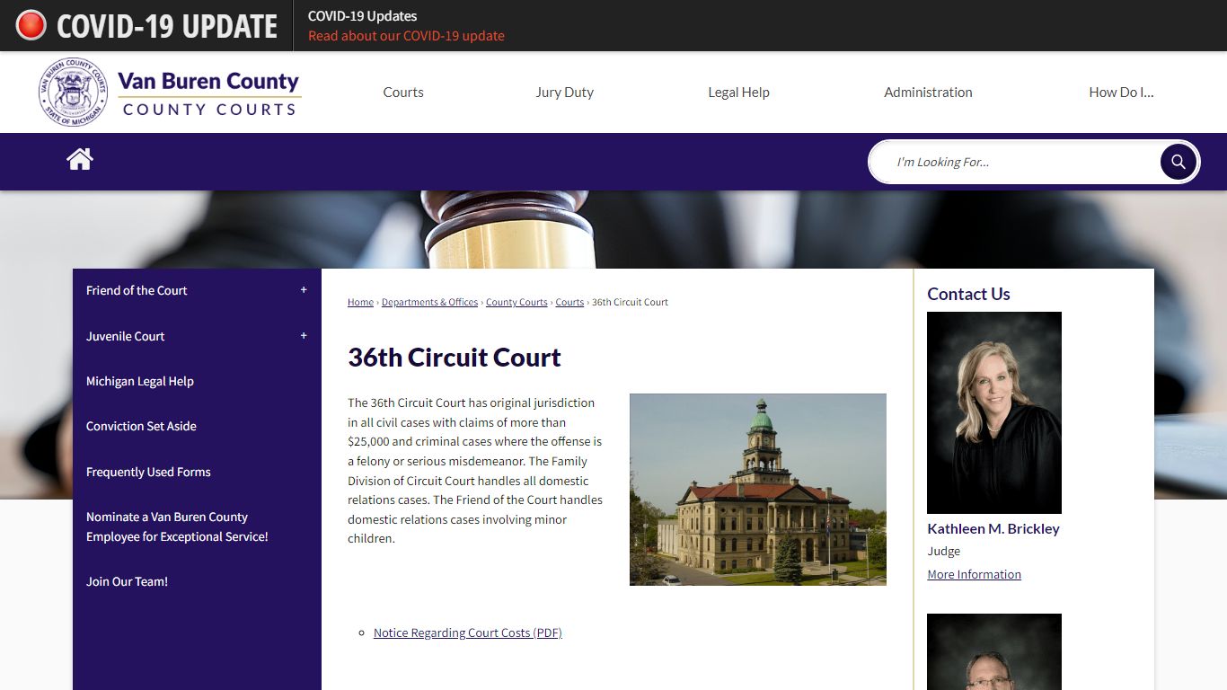 36th Circuit Court | Van Buren County, MI